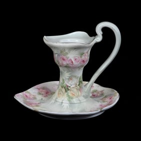 Rose Tapestry Chamberstick, Royal Bayreuth