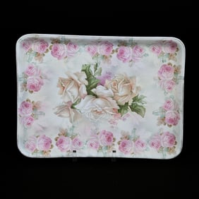 Rose Tapestry Dresser Tray, Royal Bayreuth Blue Mark