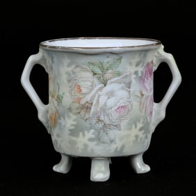 Rose Tapestry Toothpick Holder, Royal Bayreuth