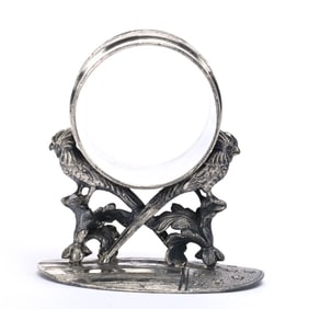 Figural Napkin Ring, Double Pheasant