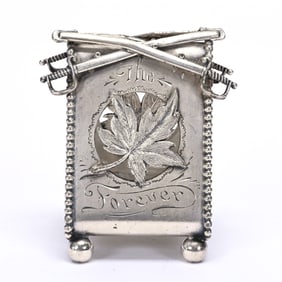 Figural Napkin Ring, Crossed Sabers,