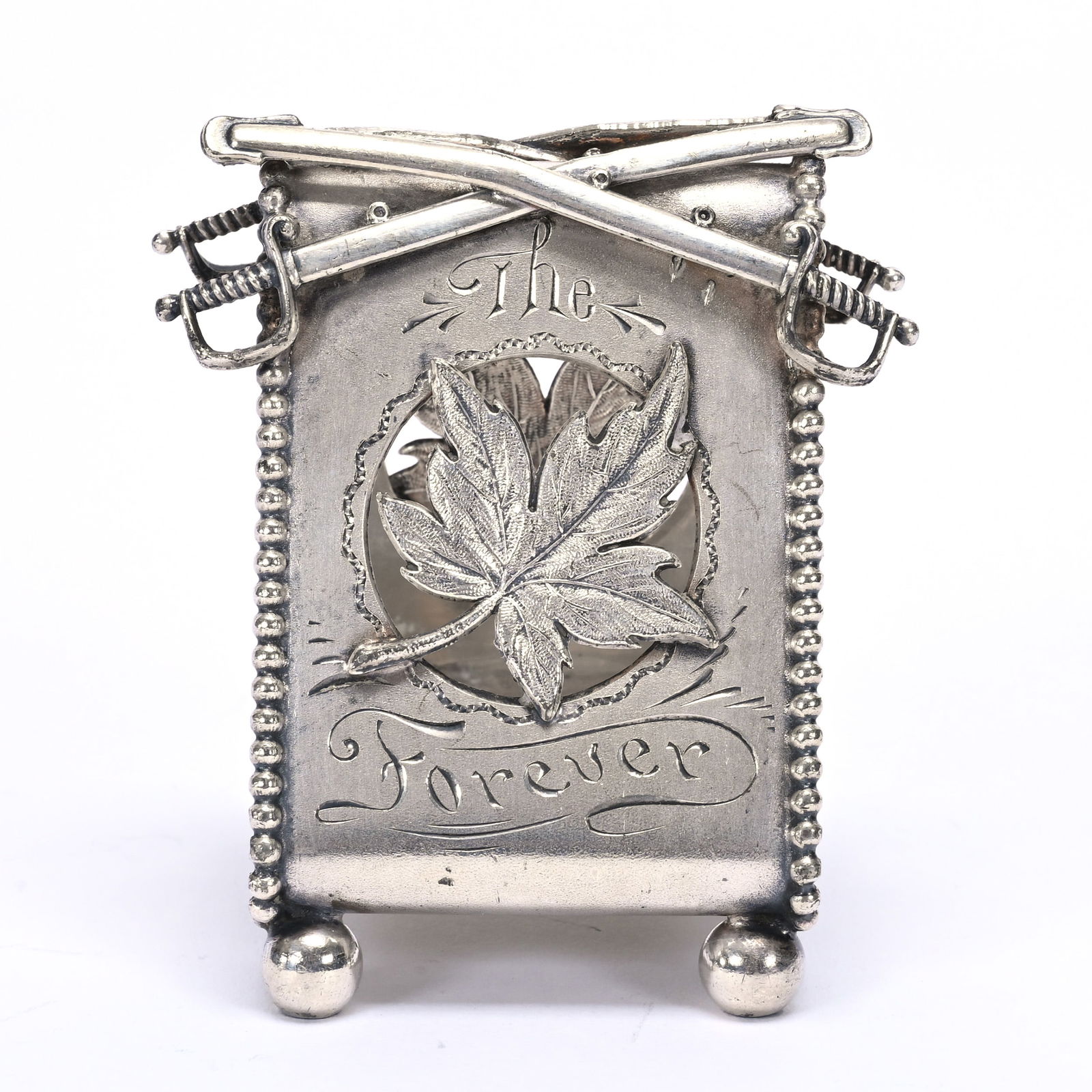 Figural Napkin Ring, Crossed Sabers, (1 of 3)