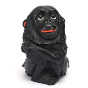 Chimpanzee Humidor, Royal Bayreuth Blue Mark