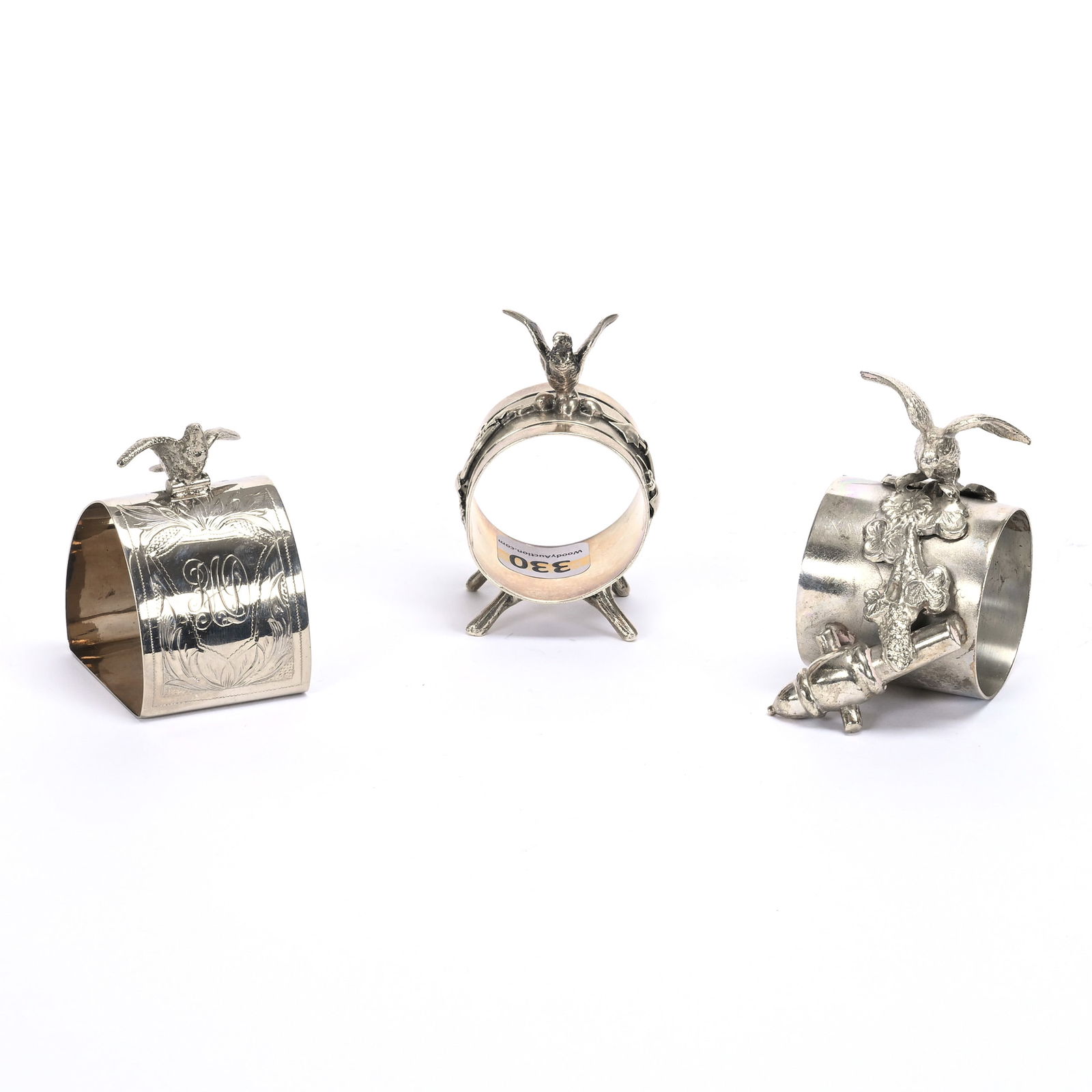(3) Figural Napkin Rings, Bird Related (1 of 3)