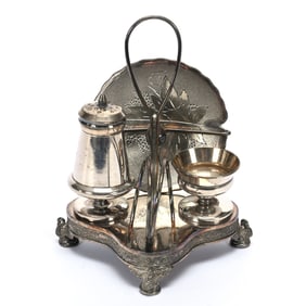 Combination Set Marked Wilcox #1660 Silverplate