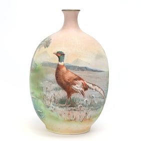 Tapestry Large Vase, Royal Bayreuth Blue Mark