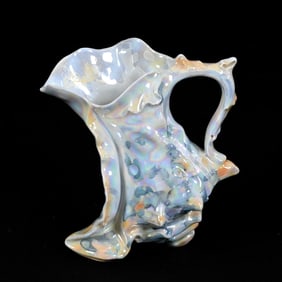 Spiky Shell Milk Pitcher, Royal Bayreuth Blue Mark