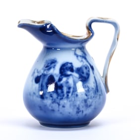 Pitcher, Royal Bayreuth Blue Mark, Flow Blue