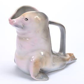 Seal Water Pitcher, Royal Bayreuth Blue Mark