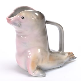 Seal Water Pitcher, Royal Bayreuth Blue Mark