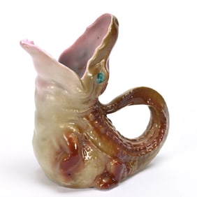 Alligator Milk Pitcher, Royal Bayreuth Blue Mark