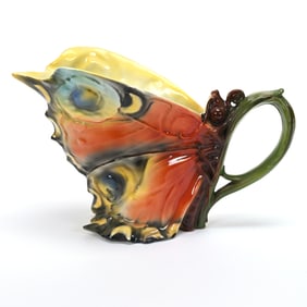 Closed Wing Butterfly Water Pitcher, Royal Bayreuth