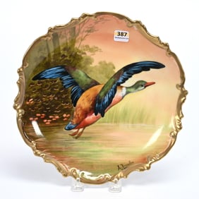 Plate Marked Coronet Limoges Porcelain