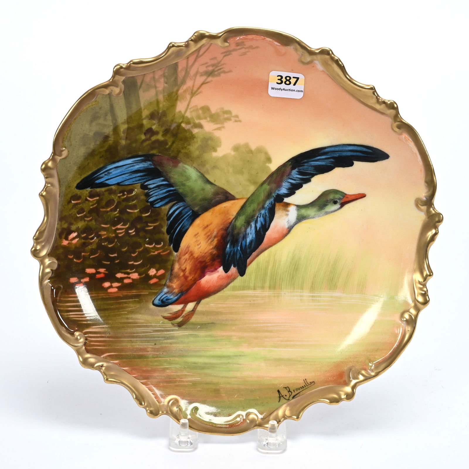 Plate Marked Coronet Limoges Porcelain (1 of 3)