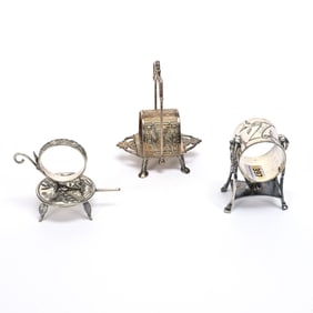 (3) Napkin Rings, Silverplate