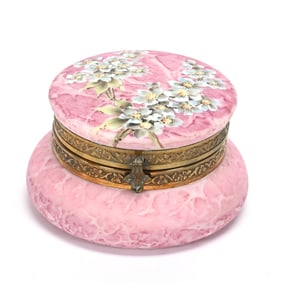 Jewel Box Marked Kelva Art Glass