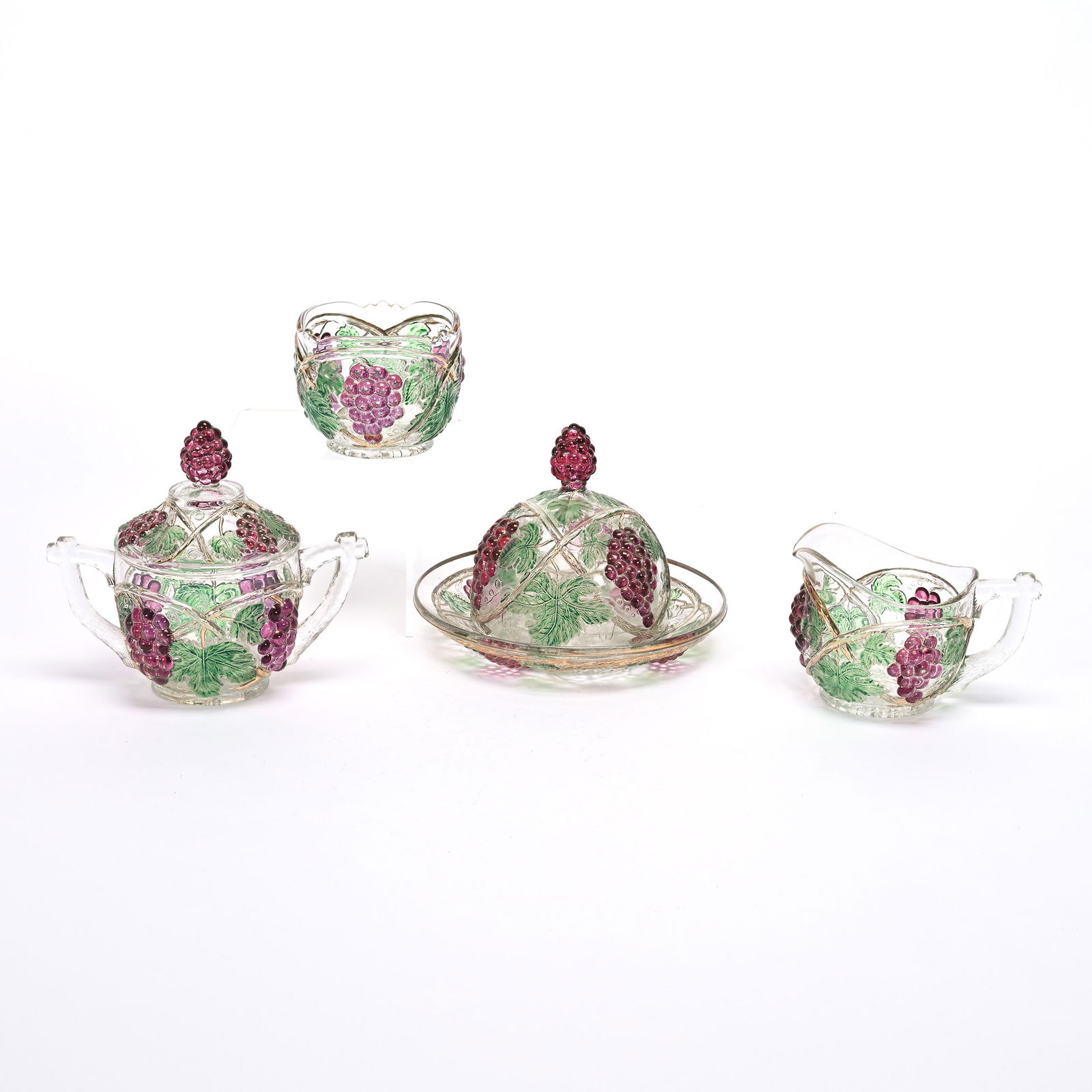 Pattern Glass, Palm Beach Table Set, Four Piece (1 of 4)