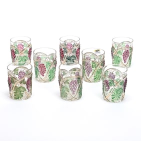 Pattern Glass, Palm Beach Pattern, (8) Tumblers
