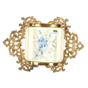 Whisk Broom Holder, Wave Crest Stamp Mark