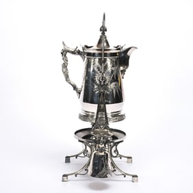 Tipping Samovar, Wilcox #332 1/2 Silverplate