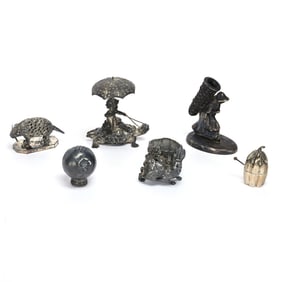 (6) Figural Victorian Items