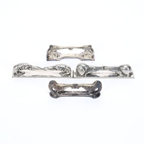 (4) Figural Knife Rests, Silverplate