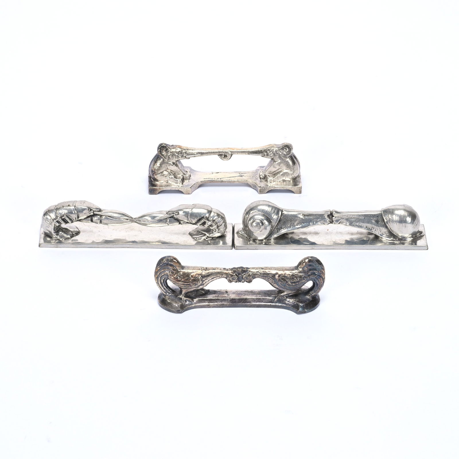 (4) Figural Knife Rests, Silverplate (1 of 2)