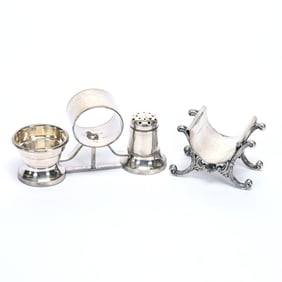 (2) Silverplate Table Items