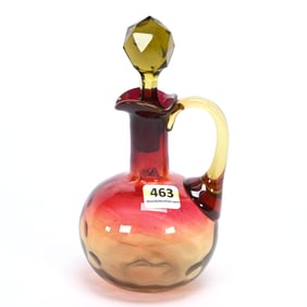 Cruet Bottle, Amberina Art Glass, Coinspot