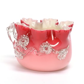 Vase, Stevens & Williams Peachblow Matsu-Noke