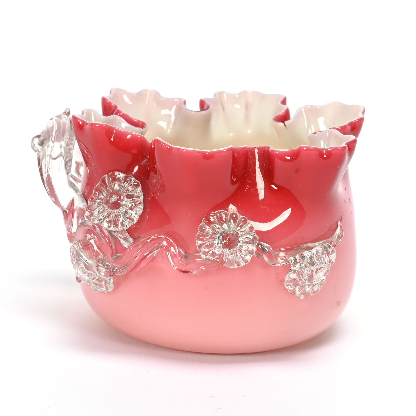 Vase, Stevens & Williams Peachblow Matsu-Noke (1 of 3)