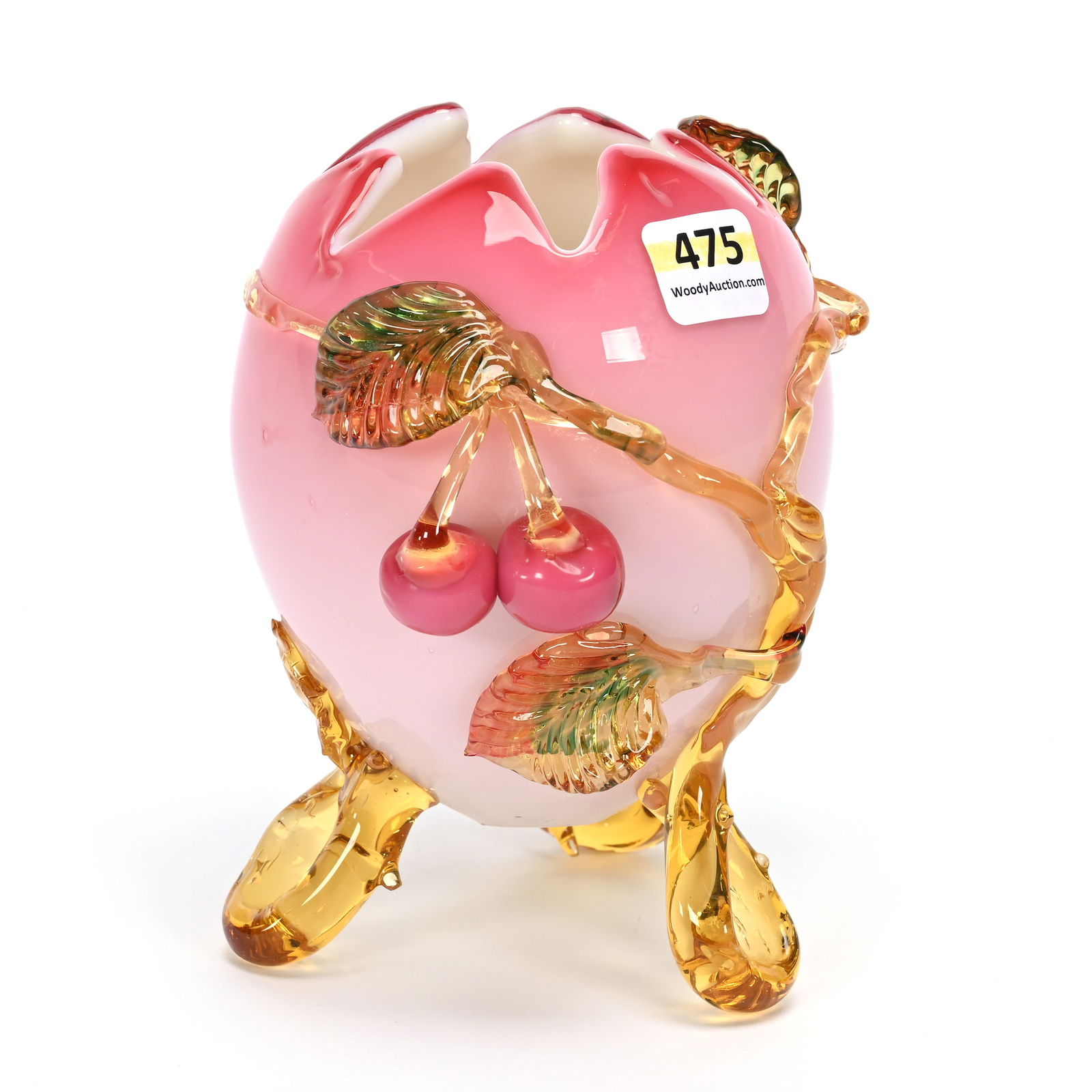 Vase, Stevens & Williams Peachblow Art Glass (1 of 3)