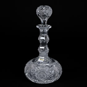 Decanter, American Brilliant Cut Glass