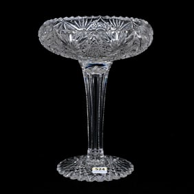 Vase, American Brilliant Cut Glass
