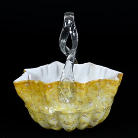 Basket, Cased Art Glass