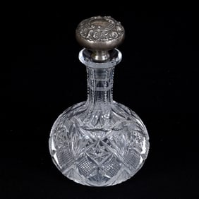 Cruet Bottle, American Brilliant Cut Glass