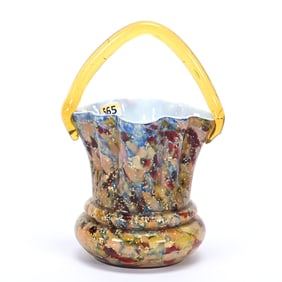 Basket, Cased Art Glass