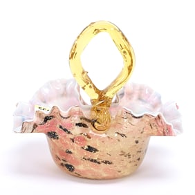 Basket, Cased Art Glass