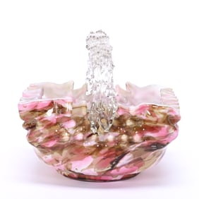 Basket, Cased Art Glass