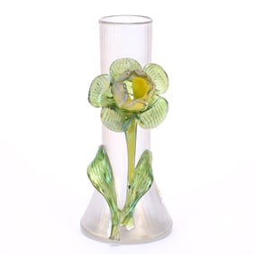 Vase, Unmarked Kralik Art Glass