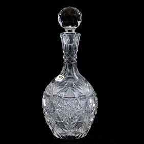 Decanter, American Brilliant Cut Glass