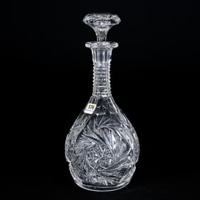 Decanter, American Brilliant Cut Glass