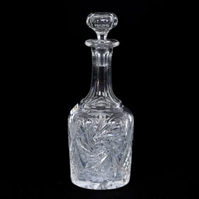 Whiskey Bottle, American Brilliant Cut Glass