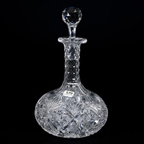 Decanter, American Brilliant Cut Glass