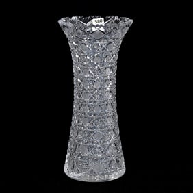 Vase, American Brilliant Cut Glass