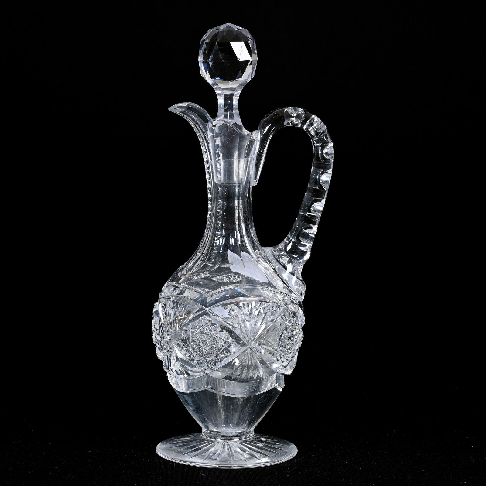 Pedestal Cruet, ABCG, Signed Hawkes (1 of 3)