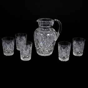 Water Set, American Brilliant Cut Glass