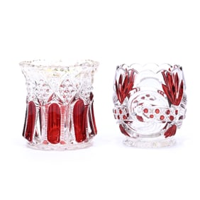 (2) Toothpick Holders, Ruby Flash