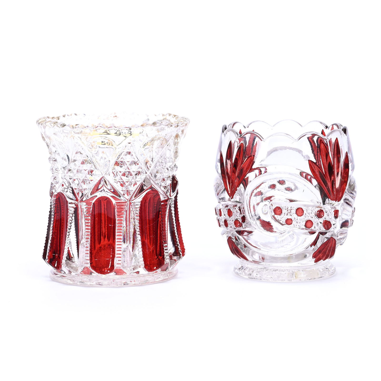 (2) Toothpick Holders, Ruby Flash (1 of 3)