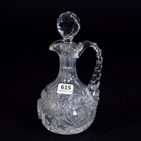 Cruet Bottle, American Brilliant Cut Glass